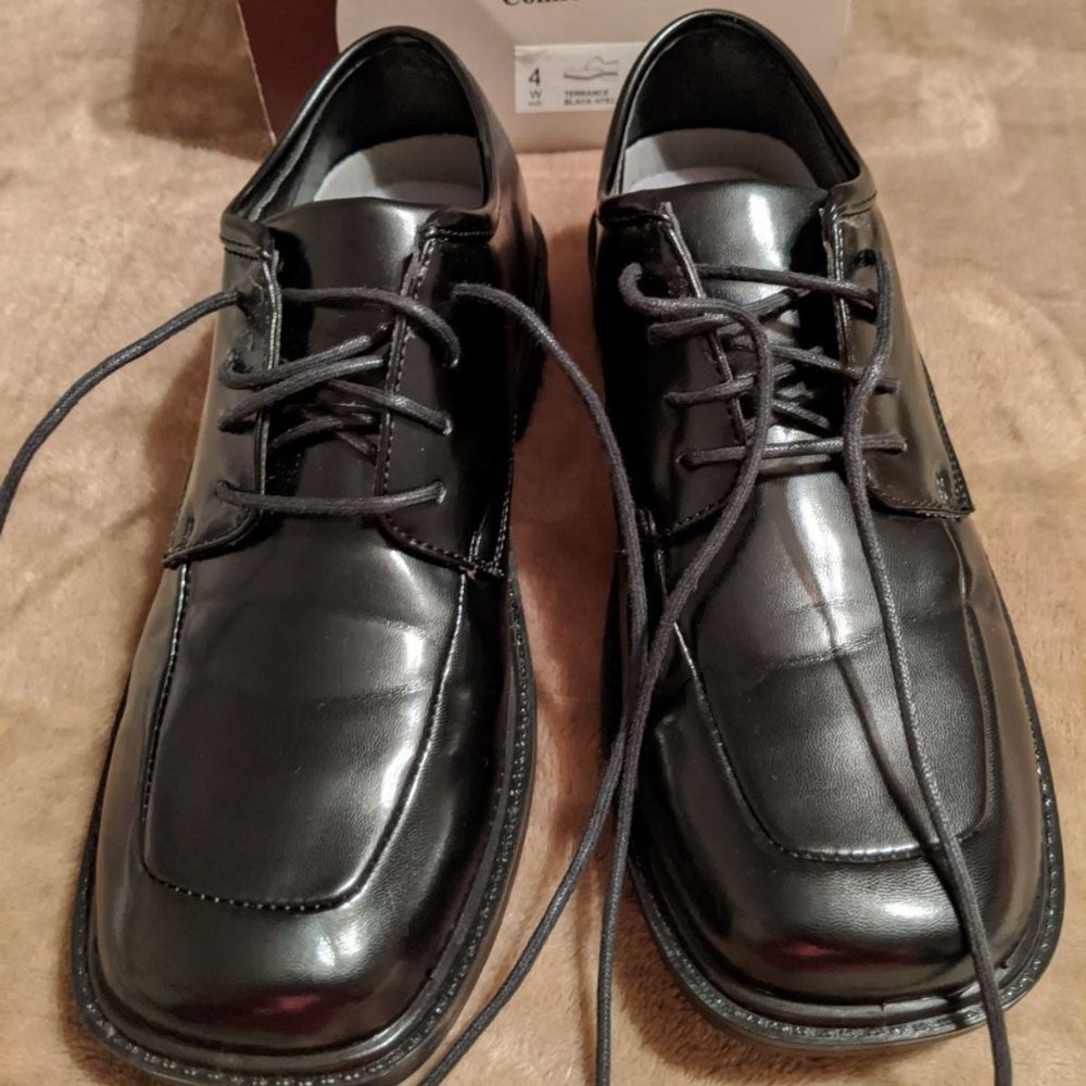 Deer Stags Youth 4W Black Dress Shoes